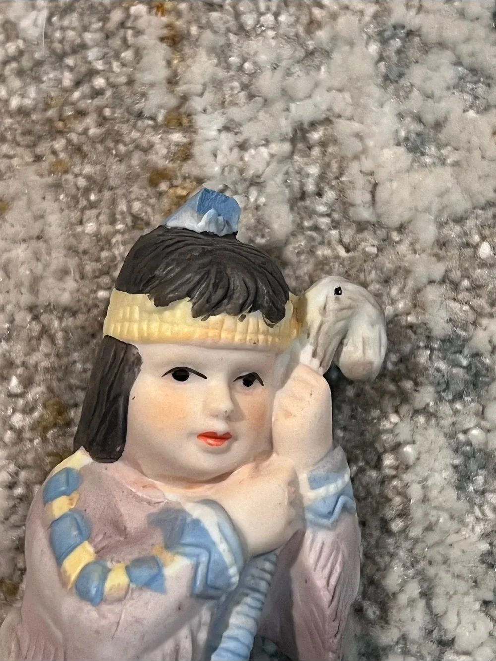 Vintage 1992 Native American Nativity set by House of Lloyd. Made of bisque. Z99